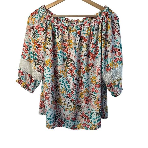 7th Avenue Colorful Medium Blouse - Picture 1 of 5